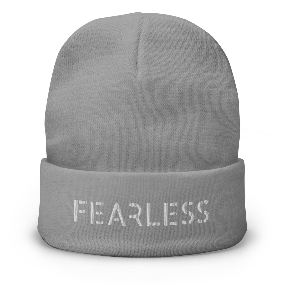 Bonnet FEARLESS pour femme – Accessoire de mode avec message motivant
