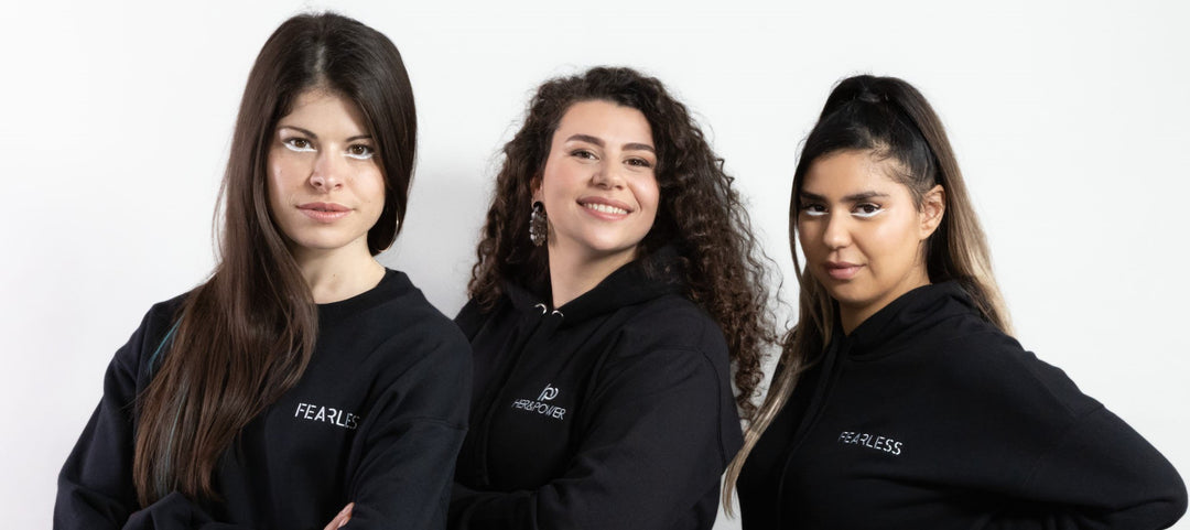 Sweat court noir pour femme HER&POWER