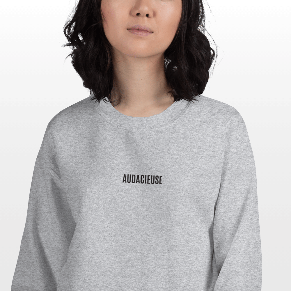 Sweat AUDACIEUSE avec broderie au dos – Inspiration pour femmes ambitieuses
