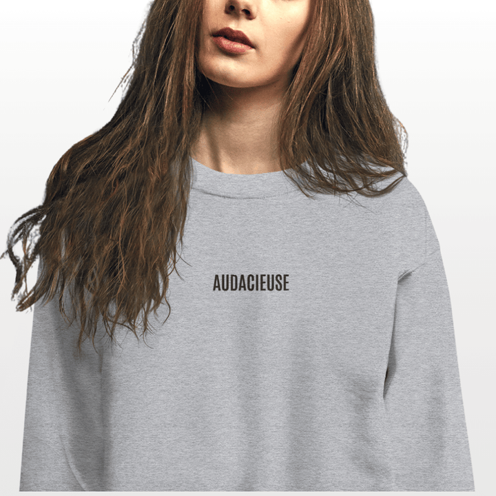 Sweat AUDACIEUSE femme gris – Confort et style pour femmes ambitieuses