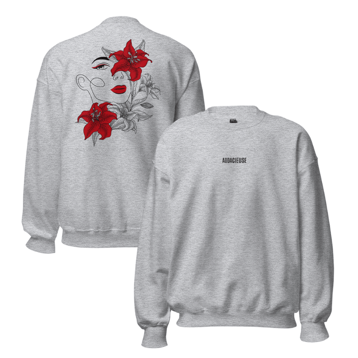 Sweat AUDACIEUSE femme – Élégance moderne avec broderie inspirante