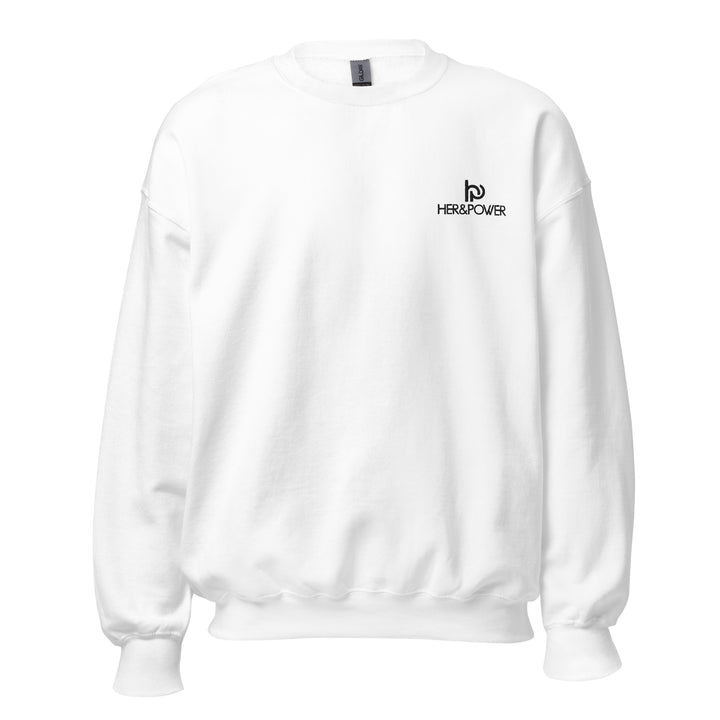 Sweat HER&POWER femme avec broderie inspirante sur la poitrine