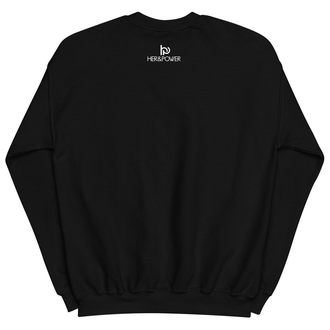 Sweat HER&POWER noir femme – Force féminine et confiance