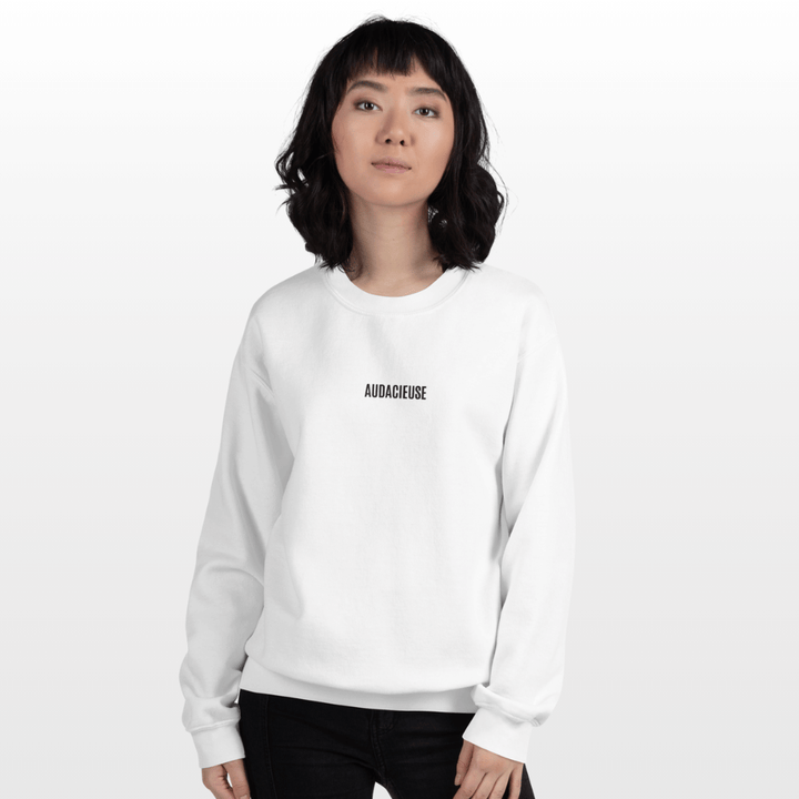 Sweat brodé AUDACIEUSE femme – Mantra de puissance au quotidien