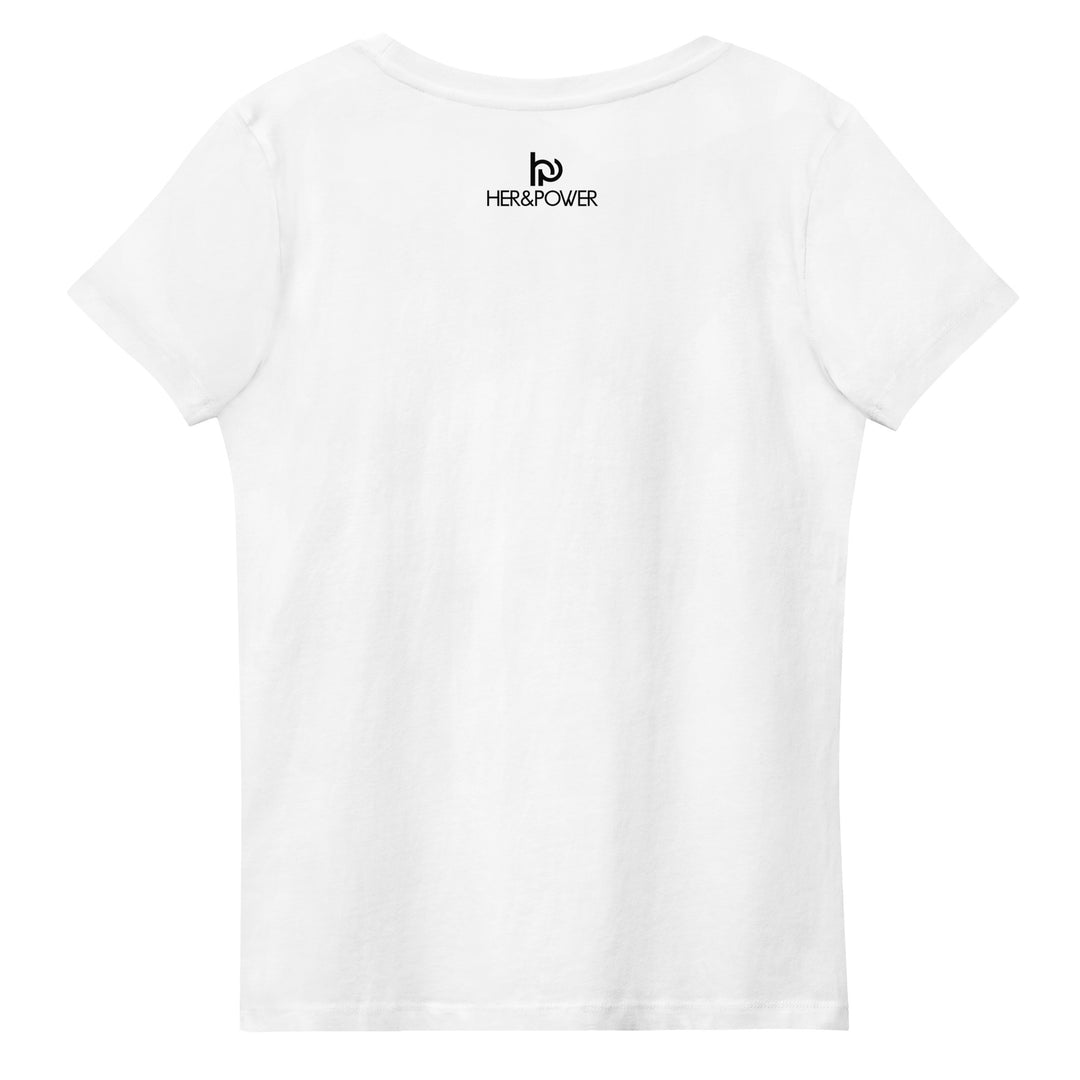 T-shirt femme FEARLESS en coton bio avec broderie élégante